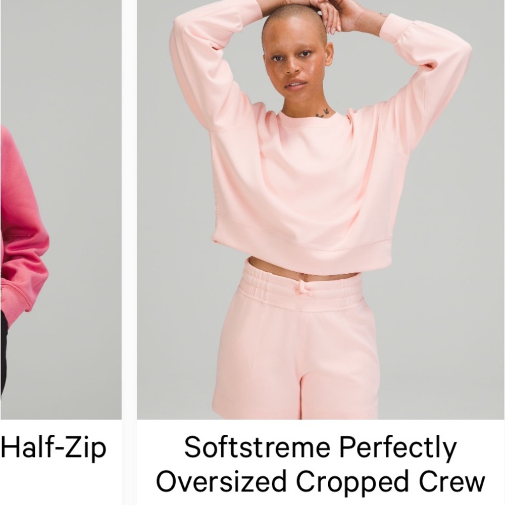 Lululemon Softstreme Perfectly Oversized Cropped Crew
